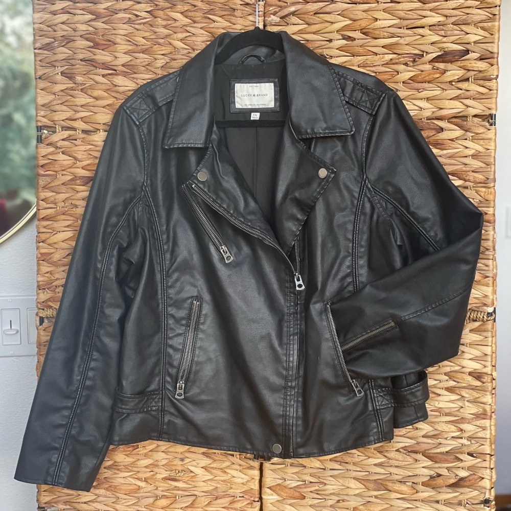 Lucky Brand Faux Leather Jacket